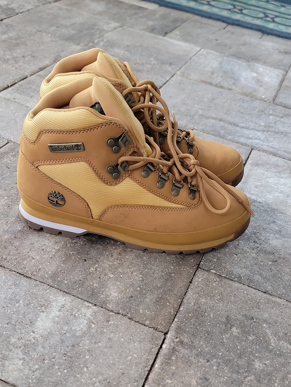 Timberland Tan/Nubuck Work-Style Euro Hiker Boots M Sz 9